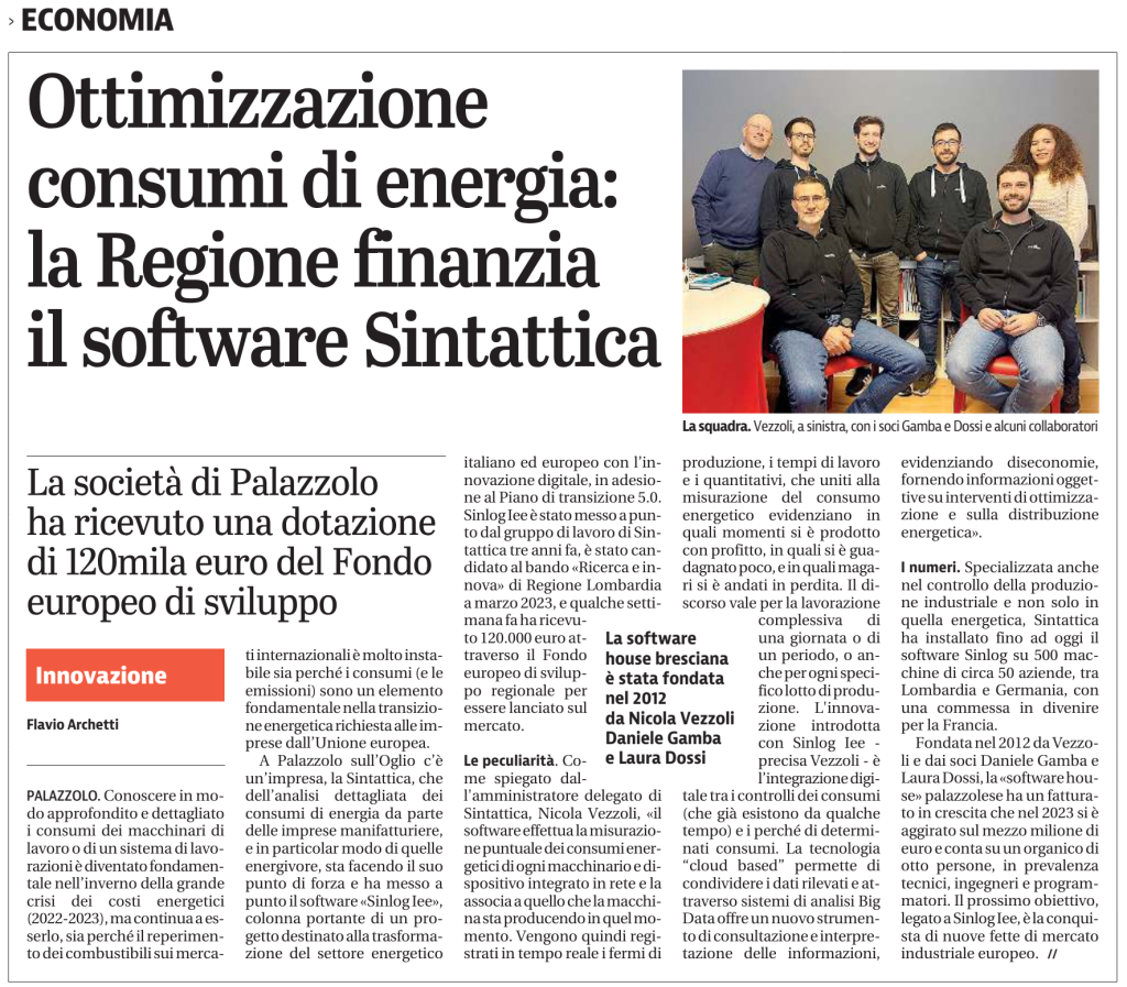 Articolo Giornale di Brescia